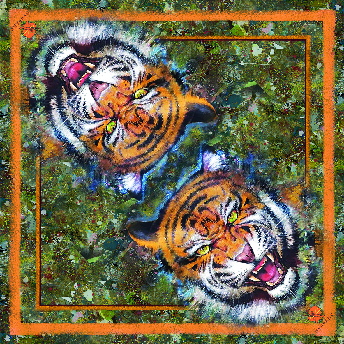 Tiger - Silk Scarf